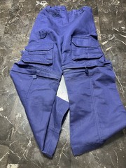 Boy Cub Scouts BSA Switchback Convertible Cargo Pants Size 14 Blue Uniform Zip