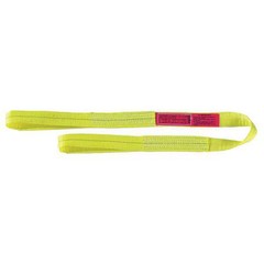 Lift-All Ee1802dfx10 Web Sling, Type 3, 10 Ft L, 2 In W, Polyester, Yellow