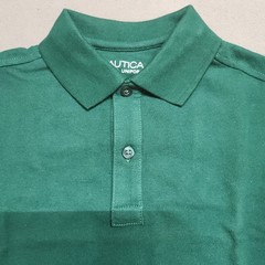 Nautica School Uniform Youth Polo Shirt S 8 Regular Cotton Blend Green 153