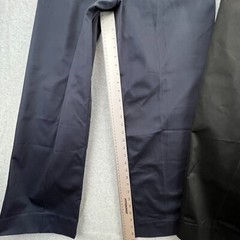 Classroom Uniform 2 Pair Boys Husky Flat Front Straight Pants Blk & Navy Sz 20H