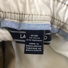 Lands End Boys Size 20 15-16 YRS Ins 28.5” Elastic Waist Chino Pants LOT #LE3J