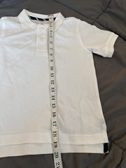 GYMBOREE Boys Uniform White Polo School Shirt Stain Release Finish Size 4 NEW
