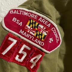 Vtg Boy Scouts of America BSA Uniform Set Shirt Pants Baltimore Maryland