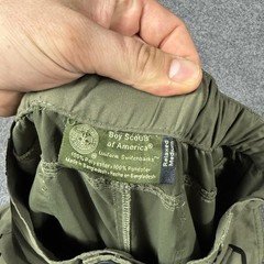 Boy Scouts Of America Pants Boys Medium Green Switchback Convertible Zip Off BSA