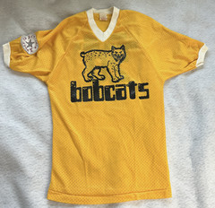 Vintage 1984 Cy Fair Bobcats All Star Baseball Jersey YOUTH Medium MJ Soffe