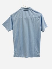Nautica Boys Polo School Uniform Shirt Cotton Blend Light Blue Size L (14-16)