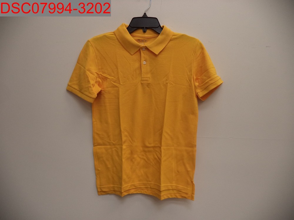 The Children’s Place Boys’ Yellow Pencil Uniform Pique Polo XL (14) 193511657624
