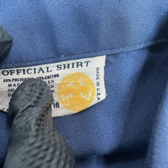 Boy Scouts Of America Uniform Boys Size 16 Blue Cub Scout Shirt Patches