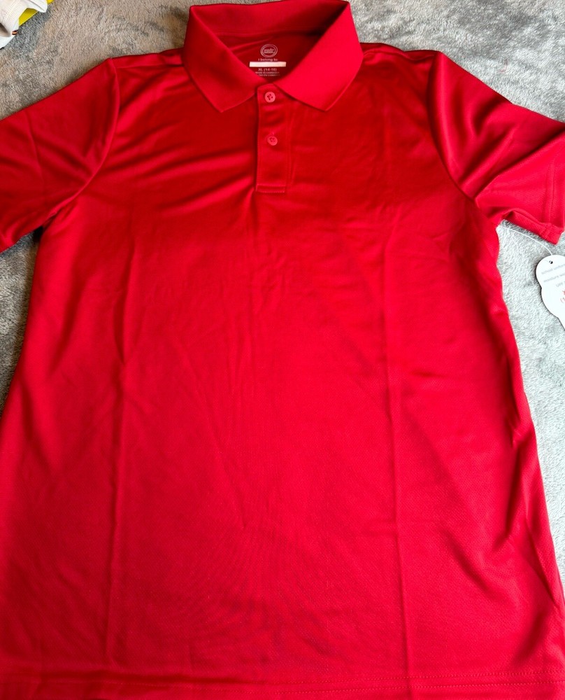 Wonder Nation Boys School Uniform SS Performance Poly Polo Shirt XL(14-16)