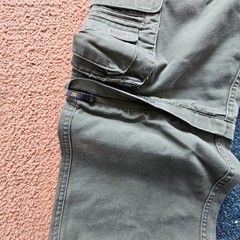 Boy Scouts of America Pants Youth 8 Green Convertible Zip-Off Shorts Cargo Z5b