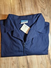 Vintage Visa by Milliken Uniform T-Shirt Polo at the castle Navy Blue Size 2XL