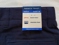 French Toast Boy’s Size 14 Blue Adjustable Waist School Uniform Bermuda Shorts
