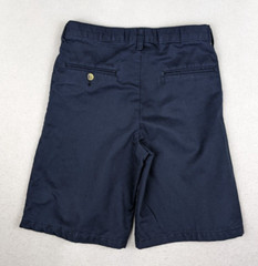 BOY’S BLUE CHINO SCHOOL UNIFORM SHORTS – SIZE 14 ADJUSTABLE WAIST