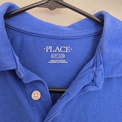 The Childrens Place Boys Royal Blue Short Sleeve Pique Polo Shirt Size S 5/6