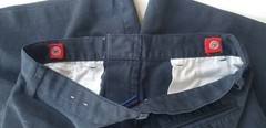 School Uniform Navy Shorts Adjustable Waistband Sz 12H 65% Polyester 35% Cotton