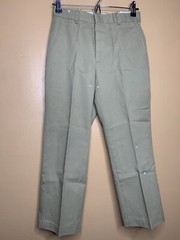 Boy’s Waist 28 School Uniform Pants Chino Straight Leg Beige Flat Front Mid Rise