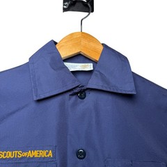 Boy Scouts of America Cub Scout Uniform Shirt Youth Medium Blue NWT USA Flag