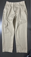 Authentic Galaxy School Uniform Pants Boys’ Beige Flat Front Size 10