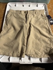 School Uniform NWT Boys Chaps Khaki Adjustable waist Uniform Shorts Size 12 Golf