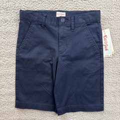 Cat & Jack Boys Youth 8 Blue Flat Front School Uniform Chino Shorts