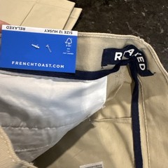 French Toast Khaki Relaxed Fit Uniform Pants Boys Size 12 Husky NEW