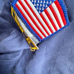 Boy Scouts Of America Shirt Youth M Blue Uniform Cotton Polyester Patches