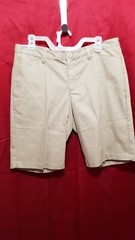 Real School Boys Shorts with pockets & belt loops Khaki color NWT Size 13/14