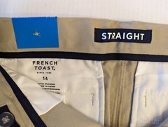 NEW Unisex French Toast School Wear Khaki Pants Size 14 28″ Waist Adjustable