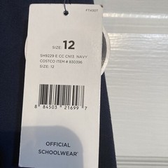 CLOSE OUT! NWT FRENCH TOAST School Uniform Boys Shorts Sz 12 Waist 26″ Blue