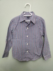 NWOT-Nautica Toddler Boys Plaid Button Down Dress Shirt Long Sleeve Size 3T