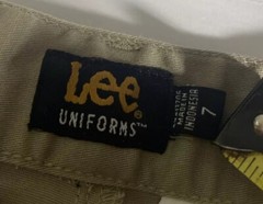 Kids School Lee Uniform khaki Shorts Sz 7