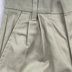 Authentic School Uniform Shorts Boys 8 Beige Elastic Waist Pleated Front NWT