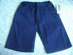 New SZ 6 Boys Genuine School Uniform Shorts Navy Blue Flat Front 022