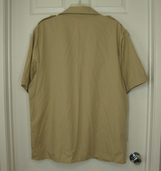 Boy Scout of America Uniform Shirt Youth 2XL Khaki Beige BSA Brown Buttons