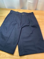 New Boy’s Arrow Approved Schoolwear Pleated Bermuda Shorts Sz 18 Reg in Navy*