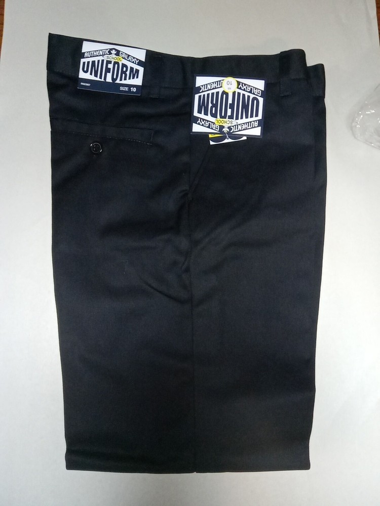 BNWT Galaxy Boys’ School Uniform Blk Color / Double Knee Pleated Pants / Size10