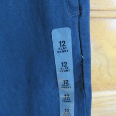 Boy’s Childrens place Khaki/chino pants uniform size 12 navy blue flat front new