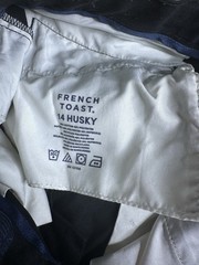 Lot Of 3 Boys French Toast Size 14 Husky Uniform Pants Straight Fit Black