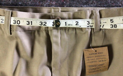 Land’s End School Uniform Shorts Boys Size 14 H Beige Tan Flat Front