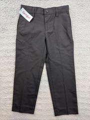 Cat & Jack Suit Pants Boys 7 Black Uniform Dress Chino Adjustable Waist School