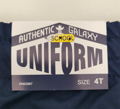 Authentic Galaxy School Uniform Shorts. Size 4T