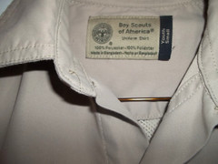 Microfiber Quick Dry Boy Scout Shirt Youth Size S SM Small 6-8 Ready for patches