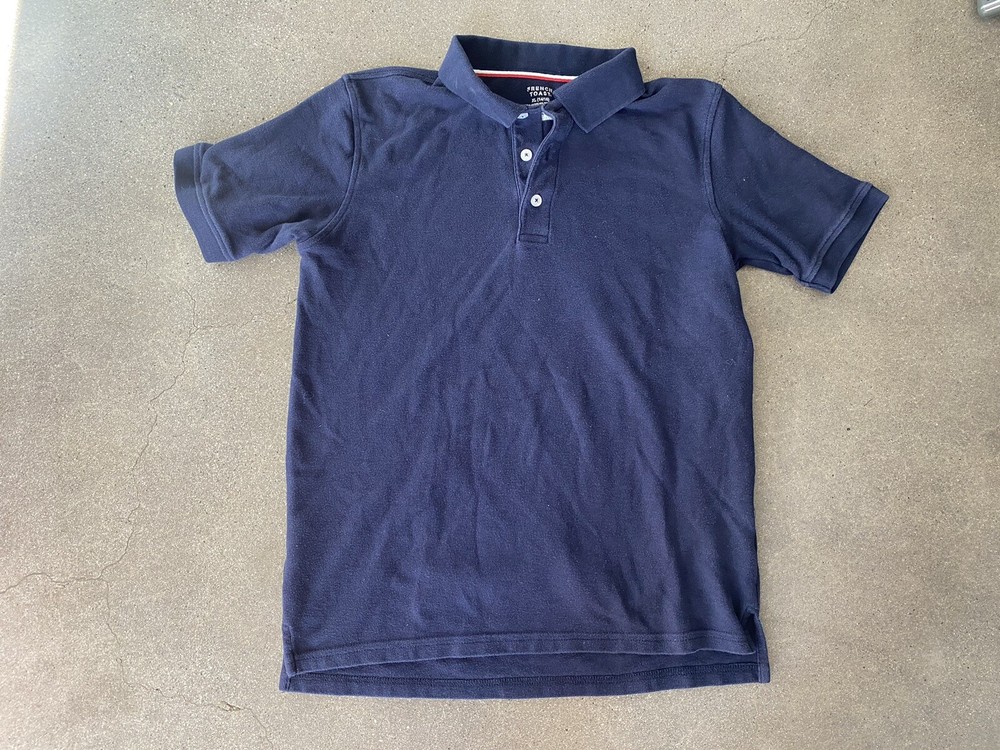 French Toast blue school uniform polo shirt boys sz XL (14-16)