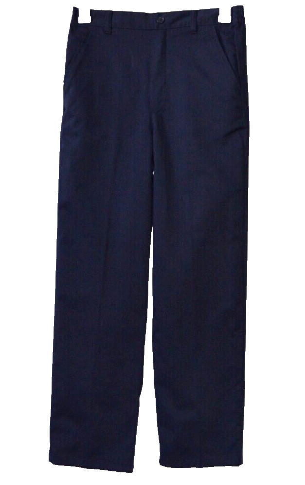 French Toast Boys’ Flat Front Relaxed Fit Navy Pants Size 16