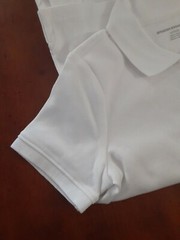 4pack Essentials Boys Uniform Short-Sleeve Pique Polo Shirts White size small