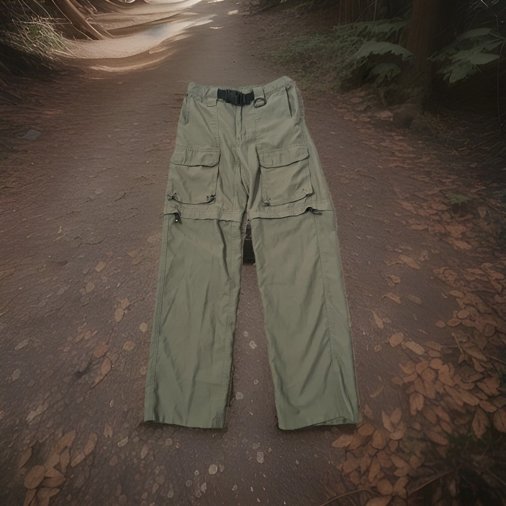 Boy Scouts Of America Pants Boys Youth M Green Uniform Switchbacks Cargo Zip Off