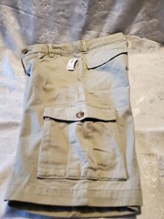 OLD NAVY Youth Boys Size 12 Khaki/Beige Cargo Shorts Adjustable Waist NWT *Spots