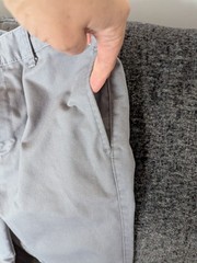 Boys School Uniform Tom Sawyer Elderwear Flat Front Gray Pants Sz 12 Regular