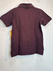 GYMBOREE Play Proof Boys Burgundy Stain-Resistant Polo Uniform Shirt
