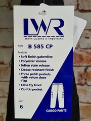 BNWT Boys Sz 6 LWR Brand Navy Blue Elastic Waist Cargo Side Pocket School Pants